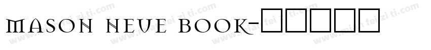 mason neue book字体转换